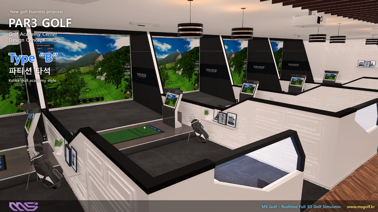 Mô hình kinh doanh phòng tập golf 3D rất phổ biến tại Nhật Bản và Hàn Quốc
