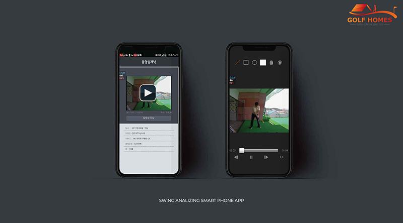 Video chỉnh swing hiện đại của phần mềm golf 3D Okongolf