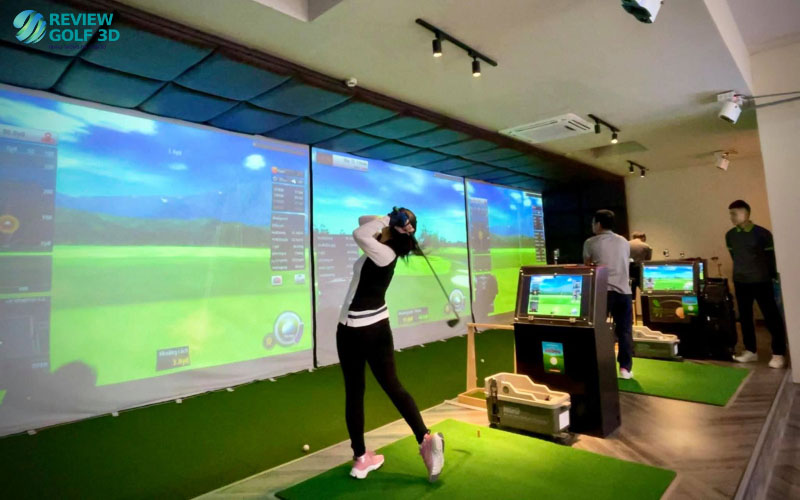 Phòng golf 3D GTS tích hợp 100+ sân golf trên thế giới